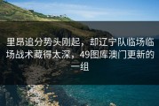里昂追分势头刚起，却辽宁队临场临场战术藏得太深，49图库澳门更新的一组