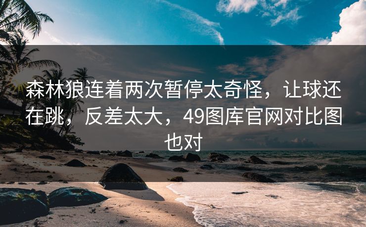 森林狼连着两次暂停太奇怪，让球还在跳，反差太大，49图库官网对比图也对