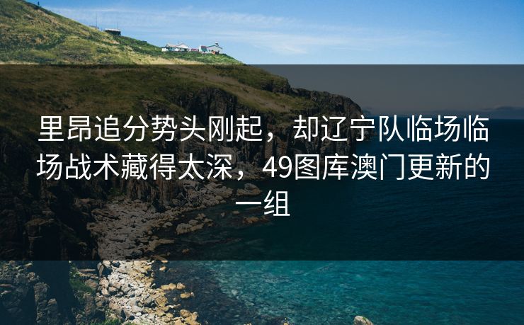 里昂追分势头刚起，却辽宁队临场临场战术藏得太深，49图库澳门更新的一组
